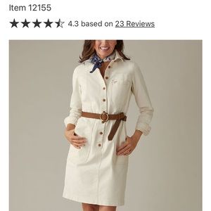 Duluth Trading Company Maker’s Studio Denim Dress Small